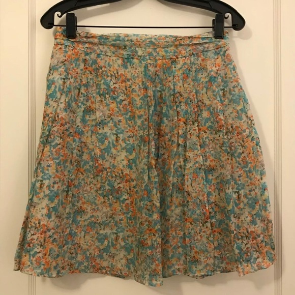J crew water color silk skirt - Picture 1 of 5